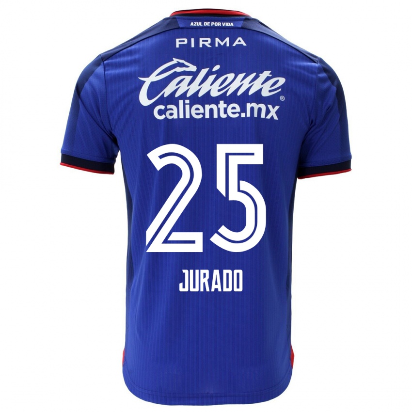 Mulher Camisola Sebastian Jurado #25 Azul Principal 2023/24 Camisa Brasil