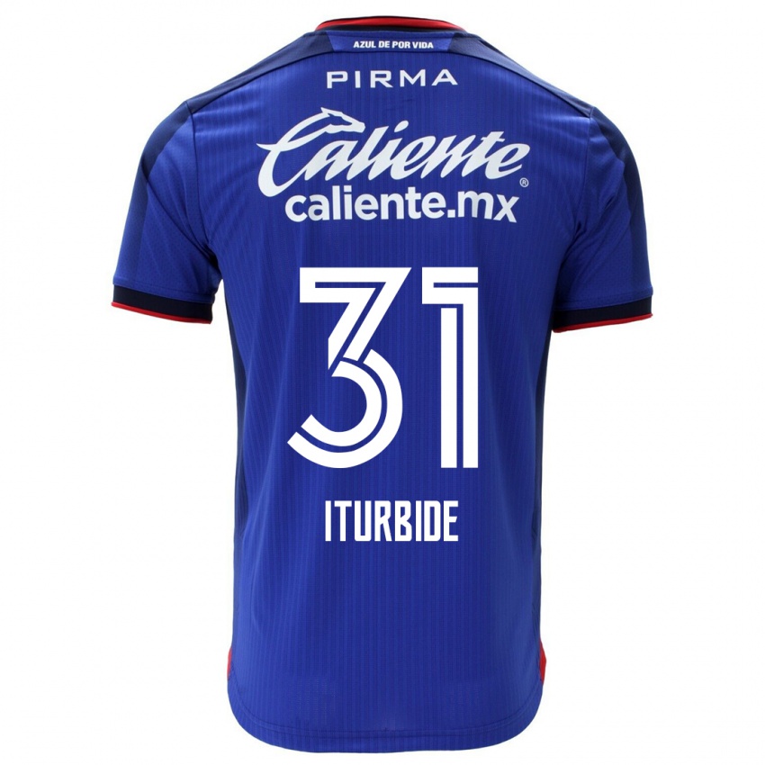 Mulher Camisola Luis Iturbide #31 Azul Principal 2023/24 Camisa Brasil