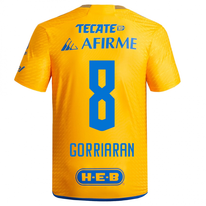 Mulher Camisola Fernando Gorriaran #8 Amarelo Principal 2023/24 Camisa Brasil