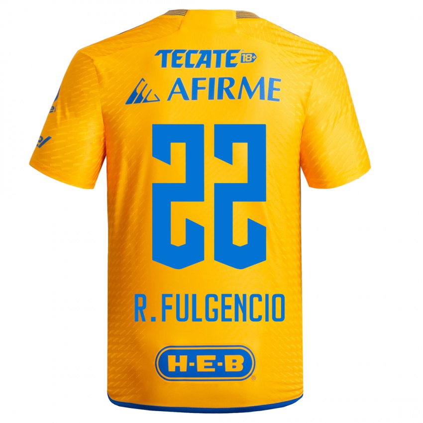 Mulher Camisola Raymundo Fulgencio #22 Amarelo Principal 2023/24 Camisa Brasil