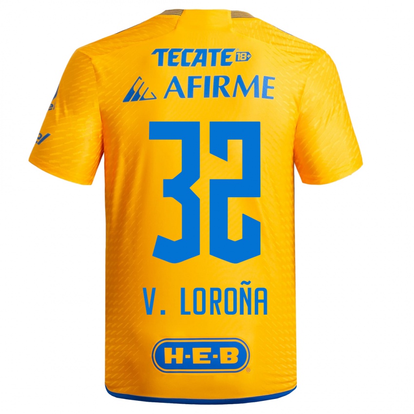 Mulher Camisola Vladimir Lorona #32 Amarelo Principal 2023/24 Camisa Brasil