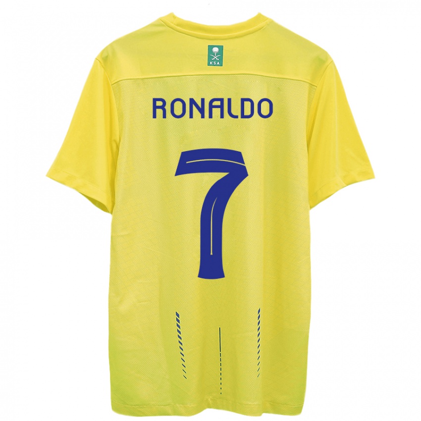 Mulher Camisola Cristiano Ronaldo #7 Amarelo Principal 2023/24 Camisa Brasil