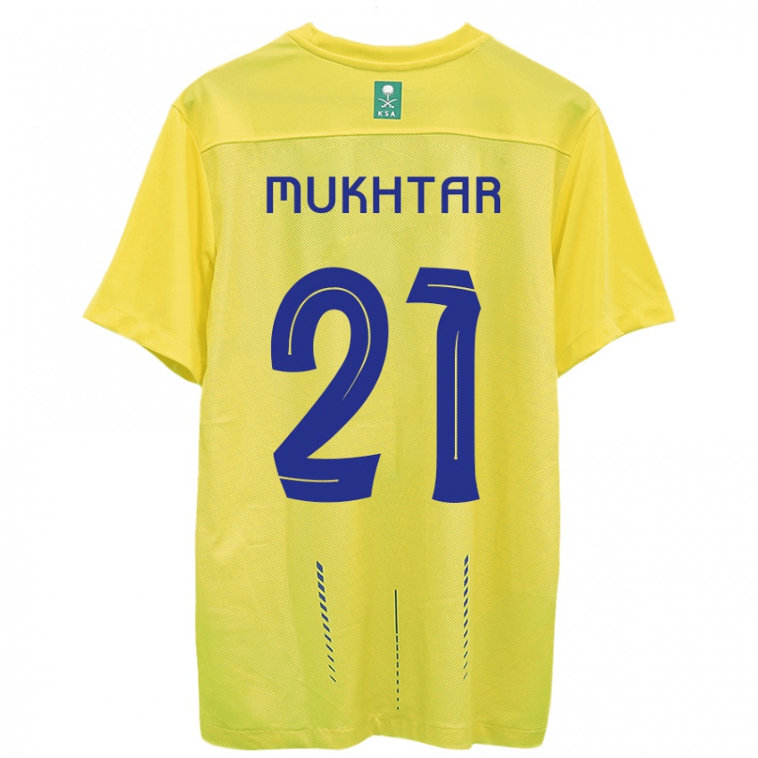 Mulher Camisola Mukhtar Ali #21 Amarelo Principal 2023/24 Camisa Brasil
