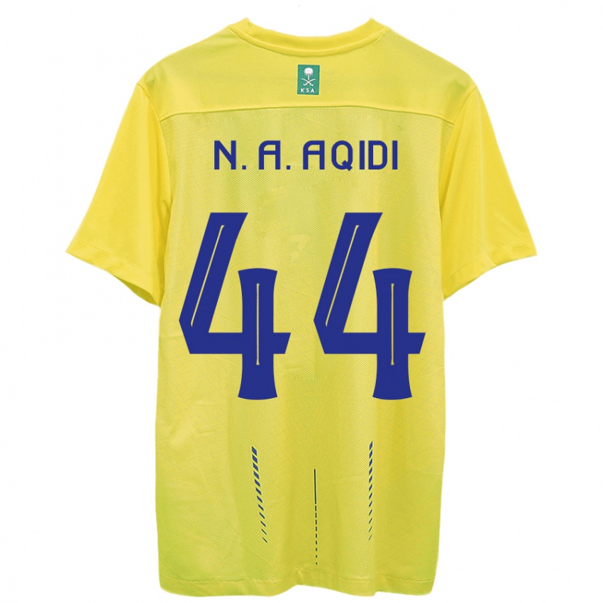 Mulher Camisola Nawaf Al-Aqidi #44 Amarelo Principal 2023/24 Camisa Brasil