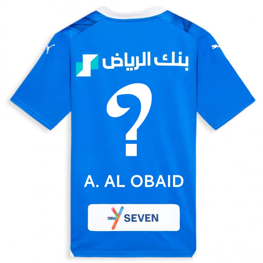 Mulher Camisola Abdulrahman Al-Obaid #0 Azul Principal 2023/24 Camisa Brasil