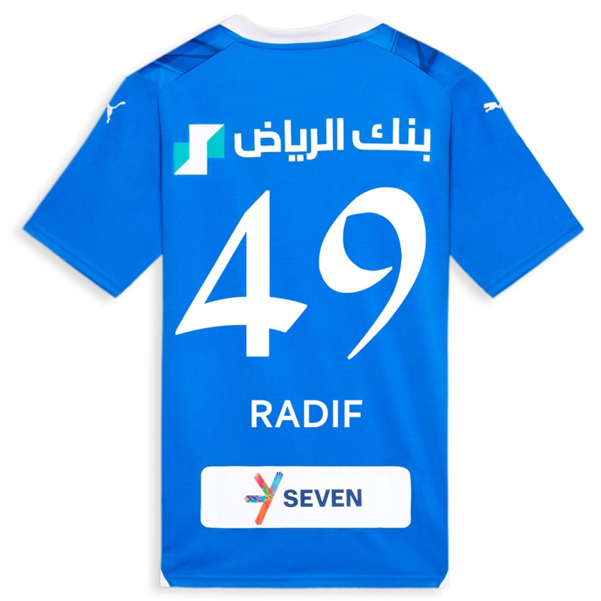 Mulher Camisola Abdullah Radif #49 Azul Principal 2023/24 Camisa Brasil