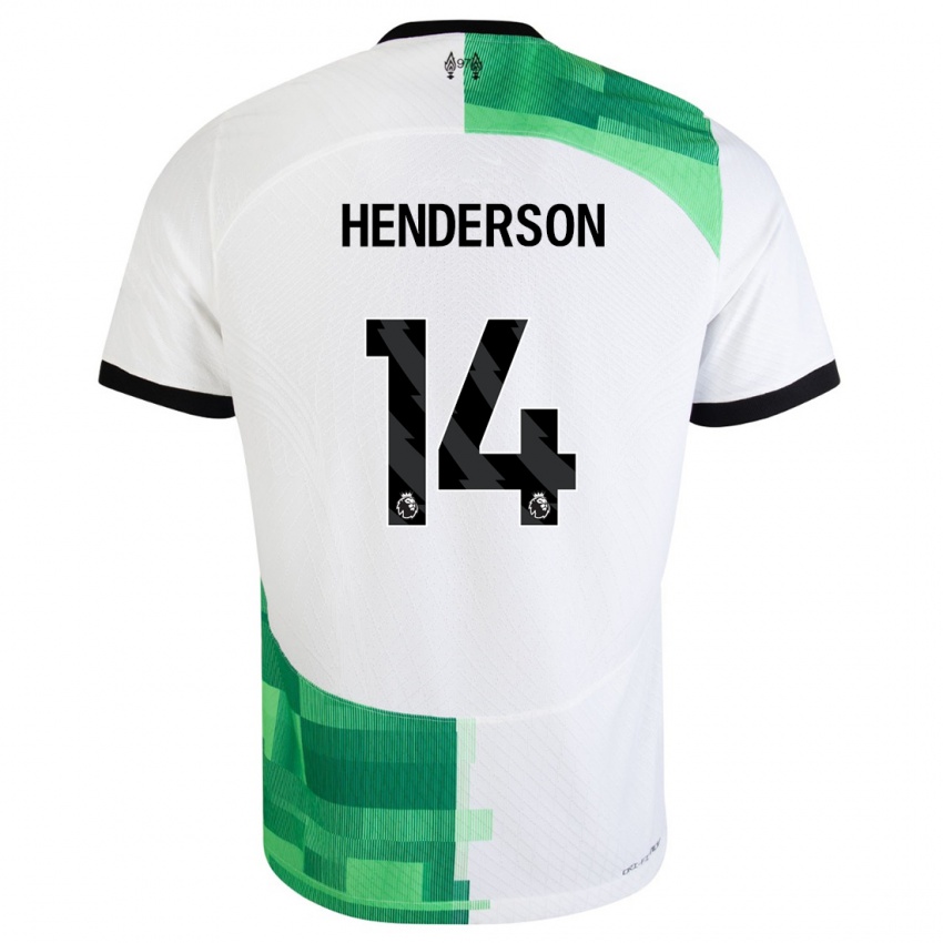 Mulher Camisola Henderson #14 Branco Verde Alternativa 2023/24 Camisa Brasil