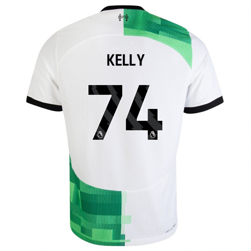 Mulher Camisola Oscar Kelly #74 Branco Verde Alternativa 2023/24 Camisa Brasil
