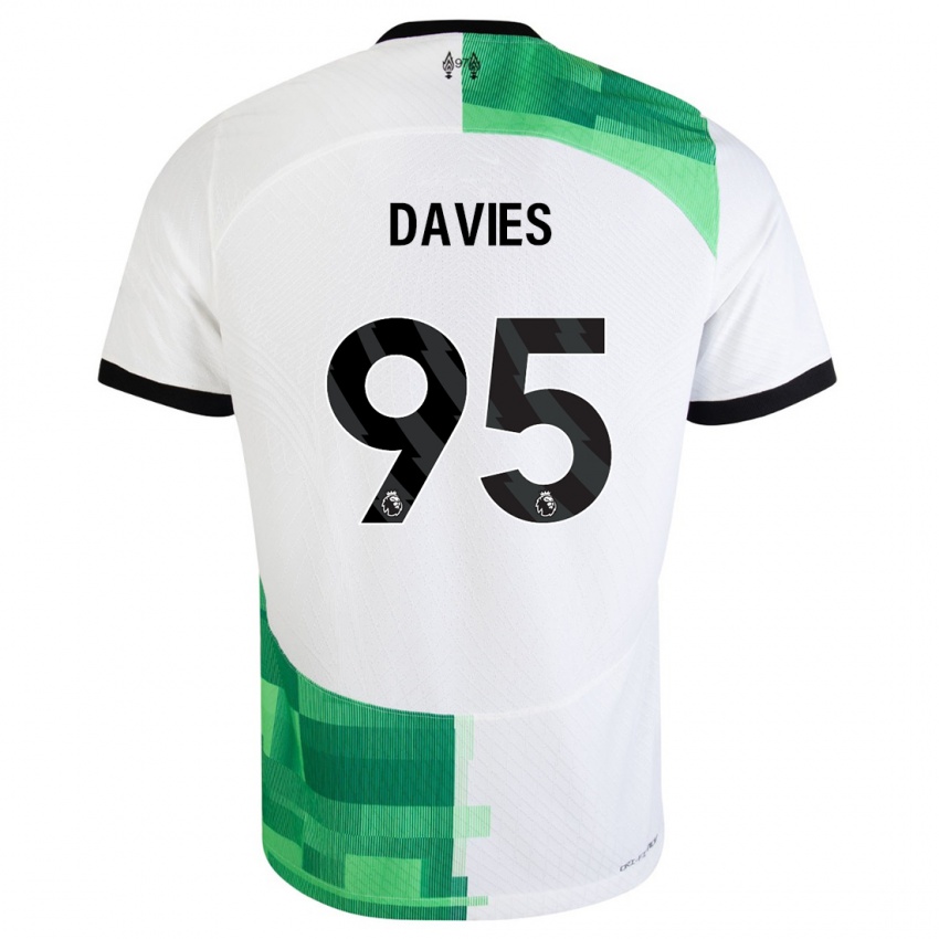Mulher Camisola Harvey Davies #95 Branco Verde Alternativa 2023/24 Camisa Brasil