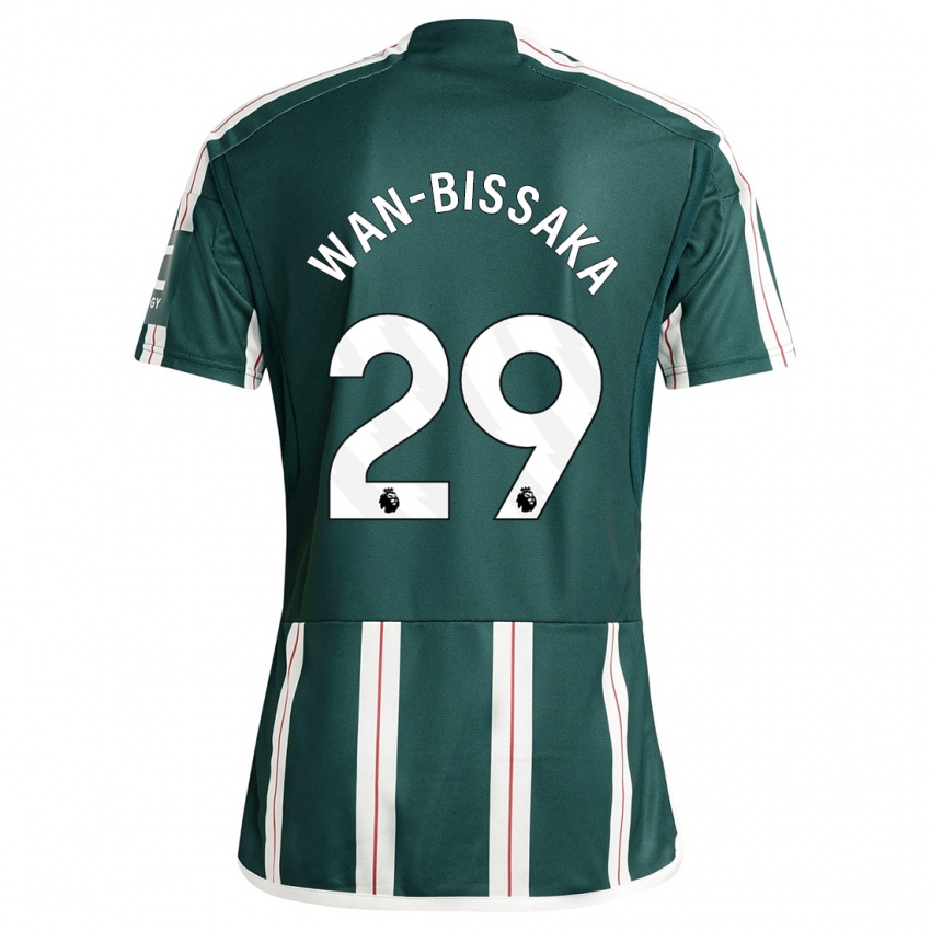 Mulher Camisola Aaron Wan-Bissaka #29 Verde Escuro Alternativa 2023/24 Camisa Brasil