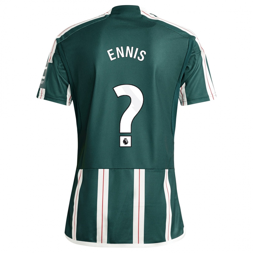 Mulher Camisola Ethan Ennis #0 Verde Escuro Alternativa 2023/24 Camisa Brasil