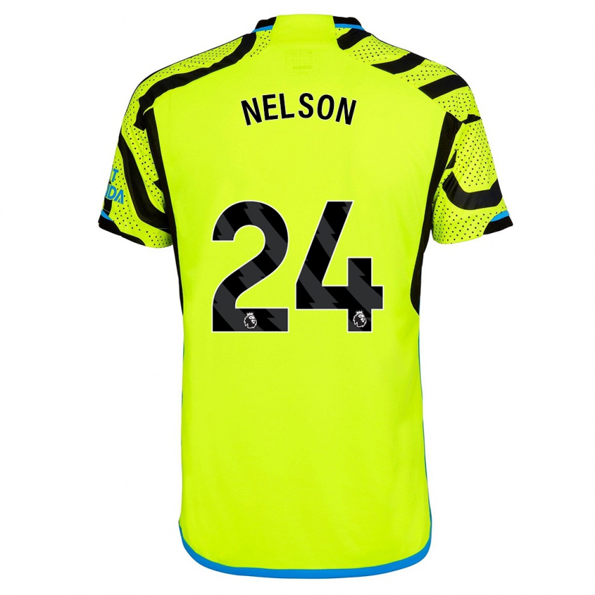 Mulher Camisola Reiss Nelson #24 Amarelo Alternativa 2023/24 Camisa Brasil