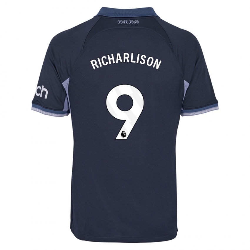 Mulher Camisola Richarlison #9 Azul Escuro Alternativa 2023/24 Camisa Brasil