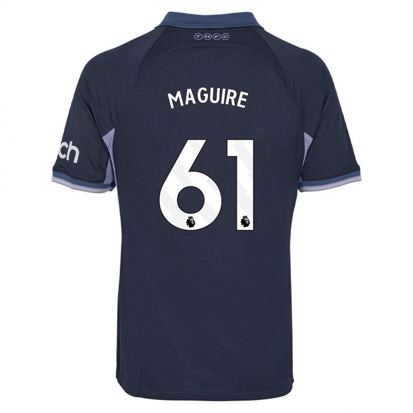 Mulher Camisola Aaron Maguire #61 Azul Escuro Alternativa 2023/24 Camisa Brasil