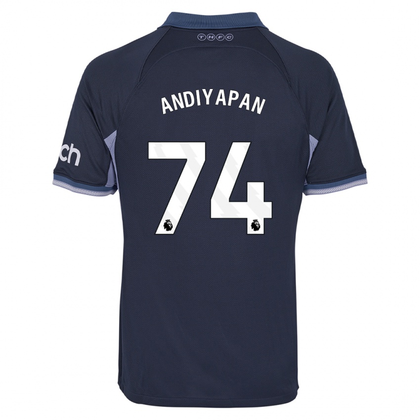 Mulher Camisola William Andiyapan #74 Azul Escuro Alternativa 2023/24 Camisa Brasil