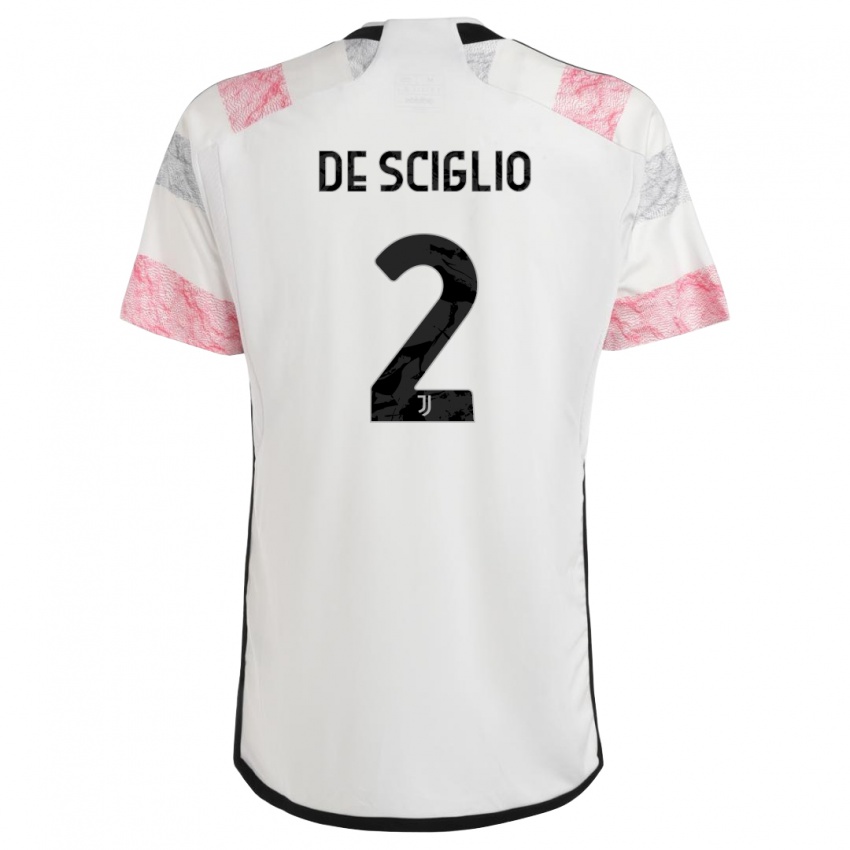Mulher Camisola Mattia De Sciglio #2 Branco Rosa Alternativa 2023/24 Camisa Brasil