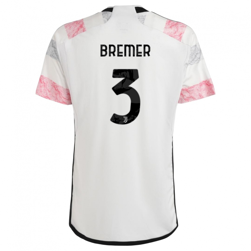 Mulher Camisola Bremer #3 Branco Rosa Alternativa 2023/24 Camisa Brasil