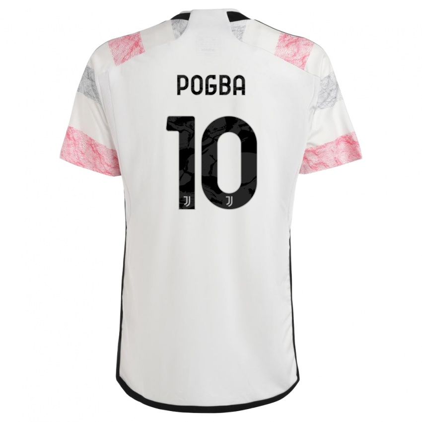 Mulher Camisola Paul Pogba #10 Branco Rosa Alternativa 2023/24 Camisa Brasil
