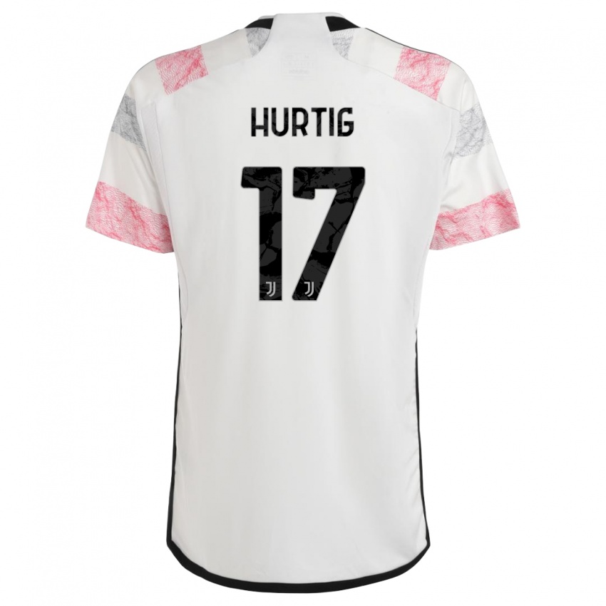 Mulher Camisola Lina Hurtig #17 Branco Rosa Alternativa 2023/24 Camisa Brasil