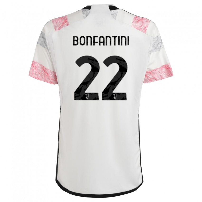 Mulher Camisola Agnese Bonfantini #22 Branco Rosa Alternativa 2023/24 Camisa Brasil