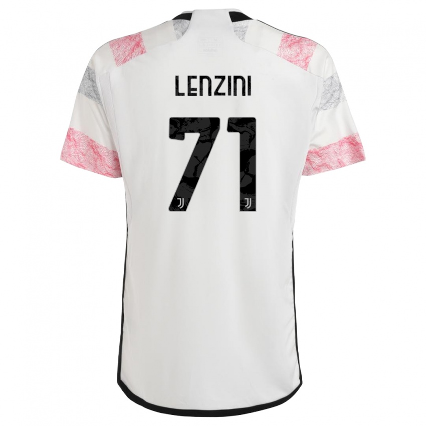 Mulher Camisola Martina Lenzini #71 Branco Rosa Alternativa 2023/24 Camisa Brasil