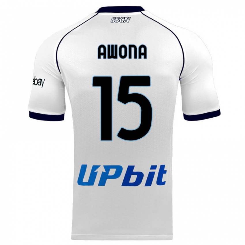 Mulher Camisola Aurelle Awona #15 Branco Alternativa 2023/24 Camisa Brasil