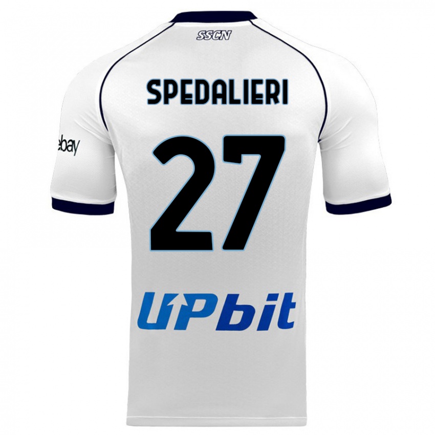 Mulher Camisola Johnatan Andrea Spedalieri #27 Branco Alternativa 2023/24 Camisa Brasil