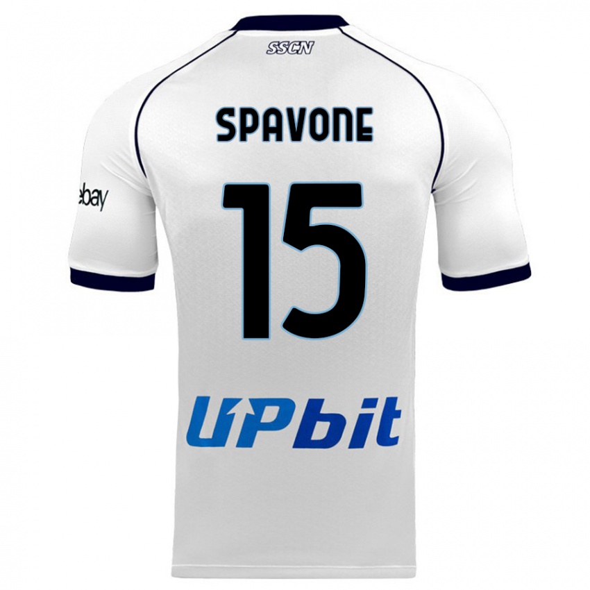 Mulher Camisola Alessandro Spavone #15 Branco Alternativa 2023/24 Camisa Brasil
