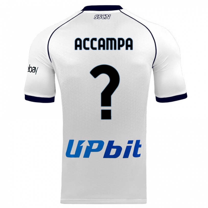 Mulher Camisola Davide Accampa #0 Branco Alternativa 2023/24 Camisa Brasil