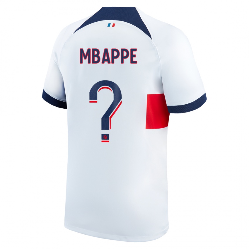 Mulher Camisola Ethan Mbappe #0 Branco Alternativa 2023/24 Camisa Brasil