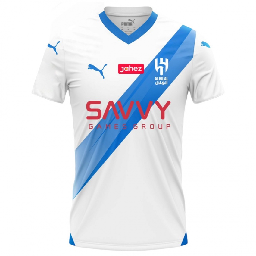 Mulher Camisola Salem Al-Dawsari #29 Branco Alternativa 2023/24 Camisa Brasil