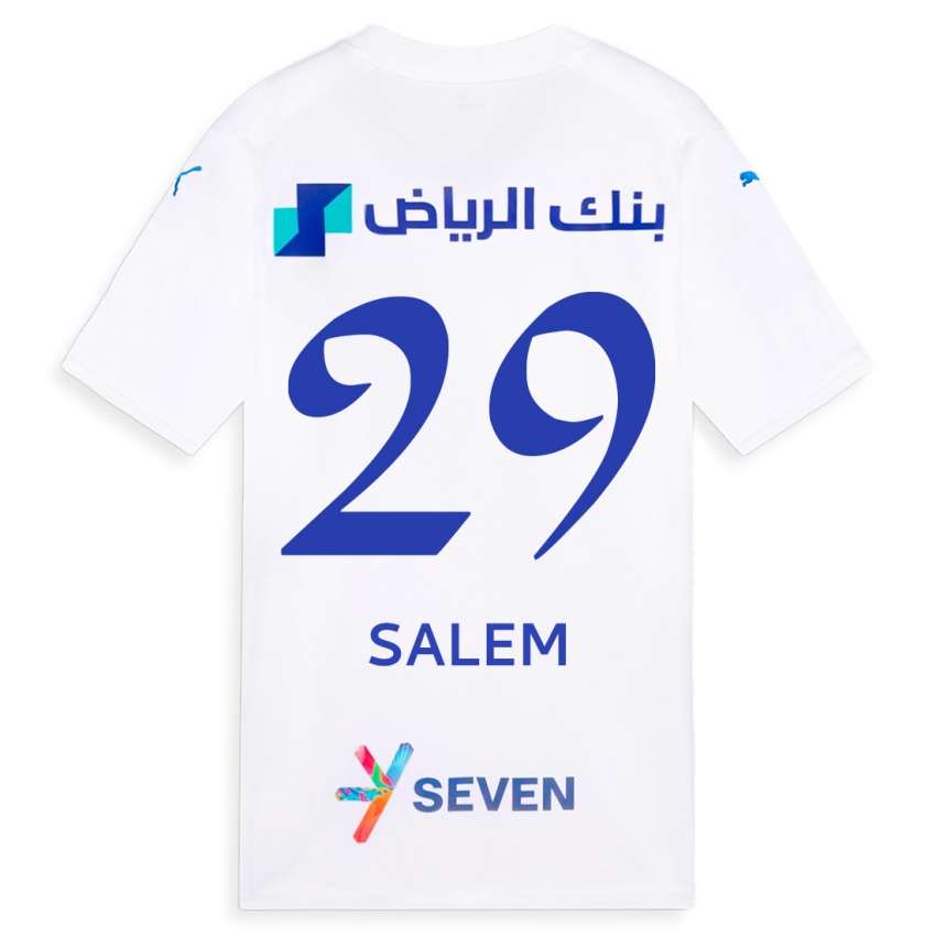 Mulher Camisola Salem Al-Dawsari #29 Branco Alternativa 2023/24 Camisa Brasil