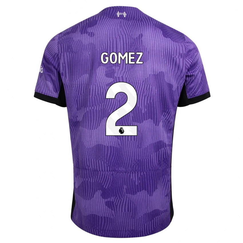 Mulher Camisola Joe Gomez #2 Roxo Terceiro 2023/24 Camisa Brasil