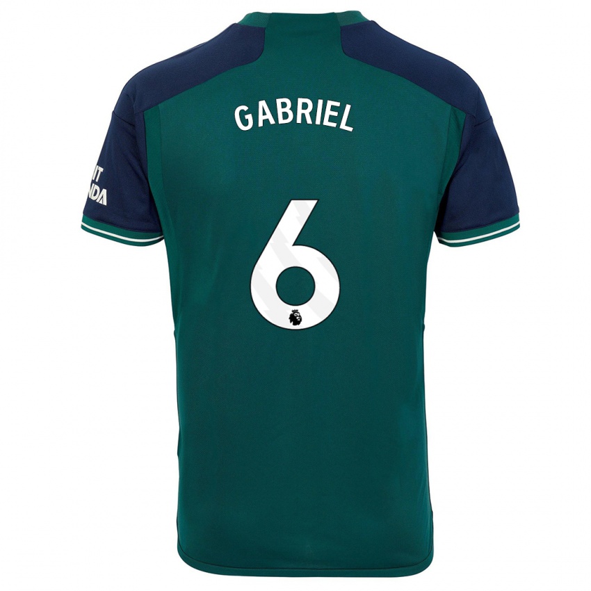 Mulher Camisola Gabriel Magalhaes #6 Verde Terceiro 2023/24 Camisa Brasil