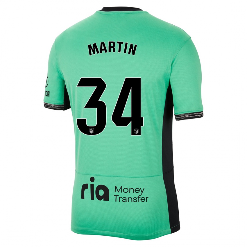 Mulher Camisola Carlos Martin #34 Primavera Verde Terceiro 2023/24 Camisa Brasil