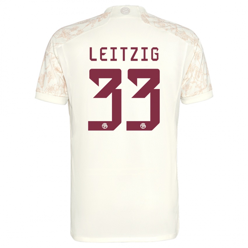 Mulher Camisola Janina Leitzig #33 Off White Terceiro 2023/24 Camisa Brasil