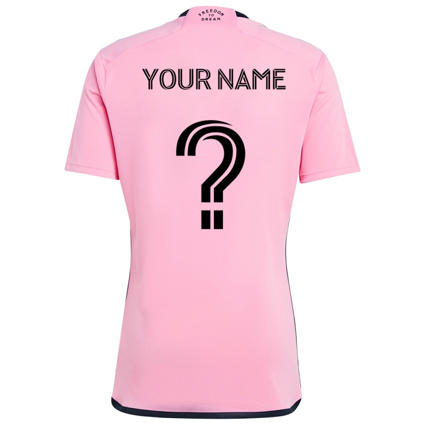 Criança Camisola Seu Nome #0 Cor-De-Rosa Principal 2024/25 Camisa Brasil