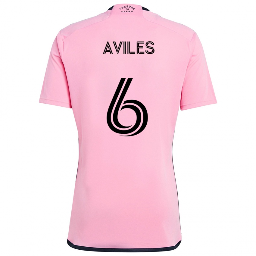 Criança Camisola Tomás Avilés #6 Cor-De-Rosa Principal 2024/25 Camisa Brasil