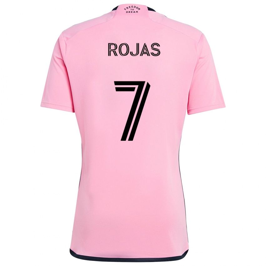 Criança Camisola Matías Rojas #7 Cor-De-Rosa Principal 2024/25 Camisa Brasil