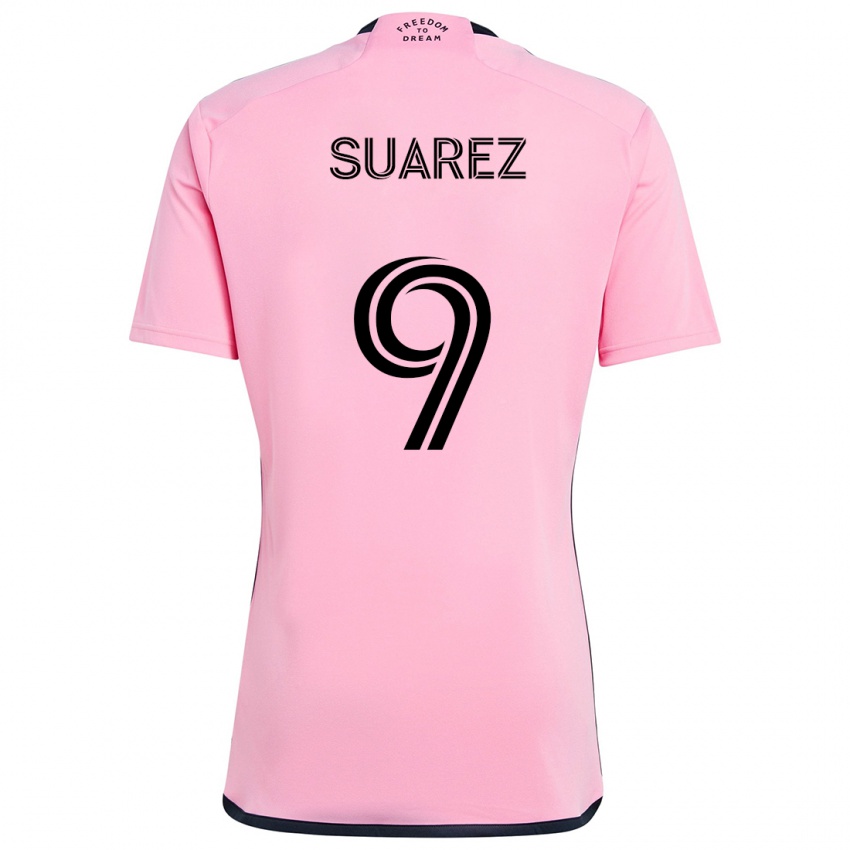 Criança Camisola Luis Suárez #9 Cor-De-Rosa Principal 2024/25 Camisa Brasil