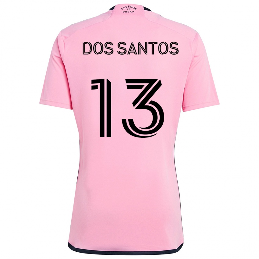 Criança Camisola Cj Dos Santos #13 Cor-De-Rosa Principal 2024/25 Camisa Brasil