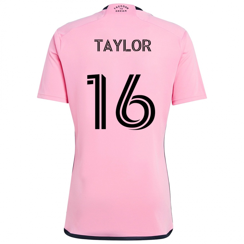 Criança Camisola Robert Taylor #16 Cor-De-Rosa Principal 2024/25 Camisa Brasil