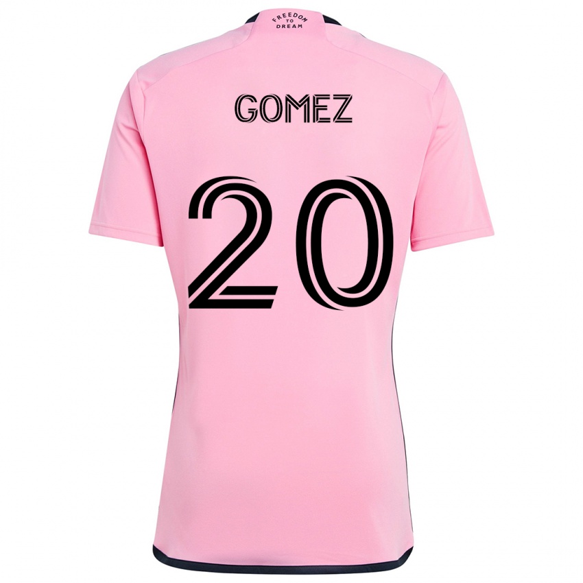 Criança Camisola Diego Gómez #20 Cor-De-Rosa Principal 2024/25 Camisa Brasil