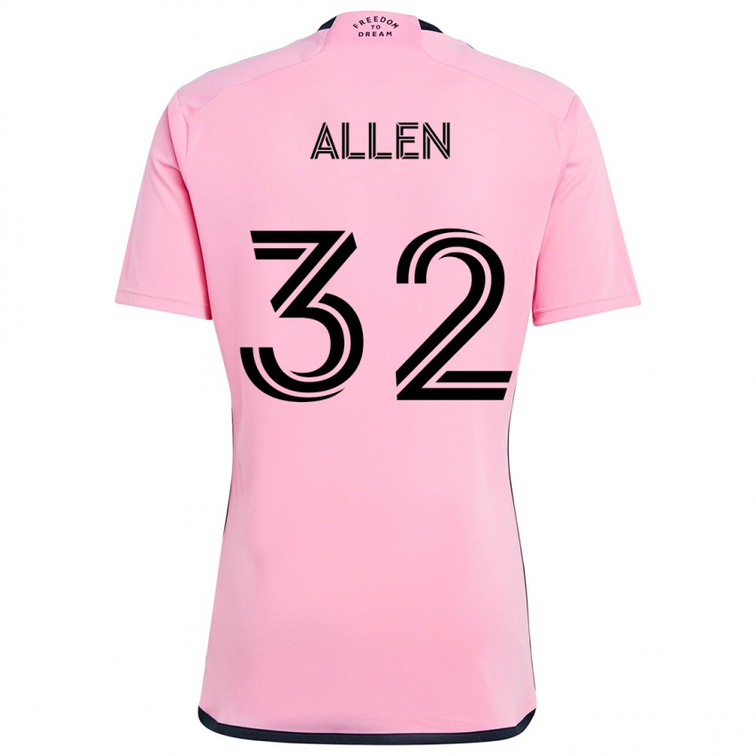 Criança Camisola Noah Allen #32 Cor-De-Rosa Principal 2024/25 Camisa Brasil