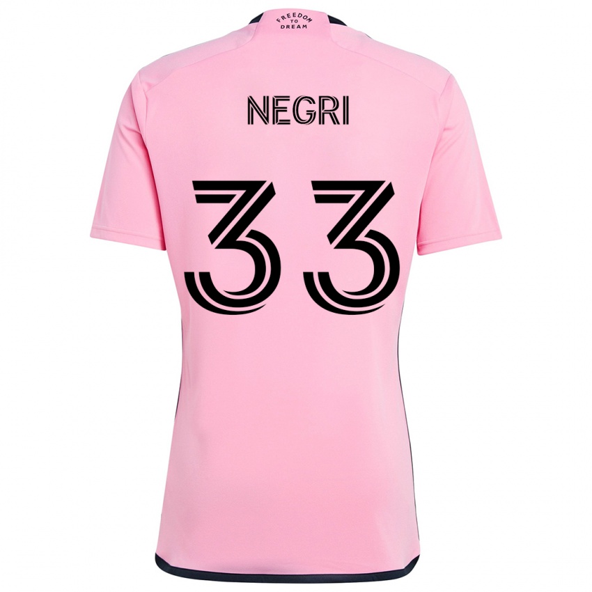 Criança Camisola Franco Negri #33 Cor-De-Rosa Principal 2024/25 Camisa Brasil