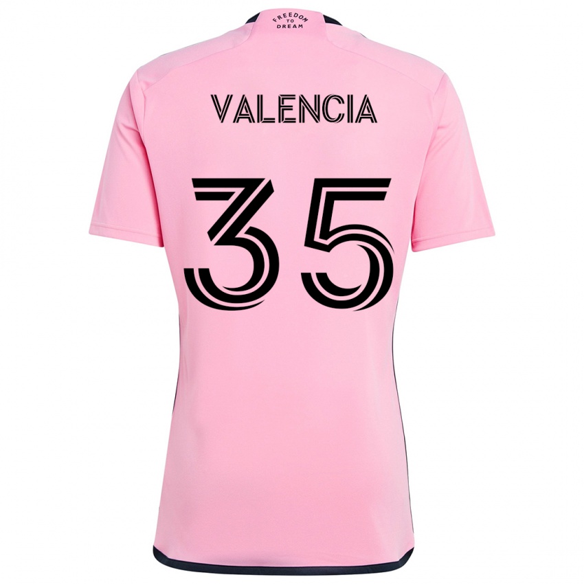 Criança Camisola Felipe Valencia #35 Cor-De-Rosa Principal 2024/25 Camisa Brasil