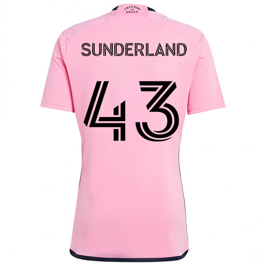 Criança Camisola Lawson Sunderland #43 Cor-De-Rosa Principal 2024/25 Camisa Brasil