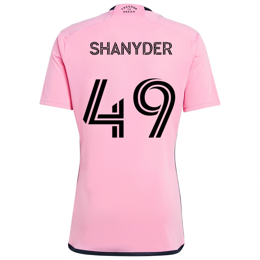 Criança Camisola Shanyder Borgelin #49 Cor-De-Rosa Principal 2024/25 Camisa Brasil