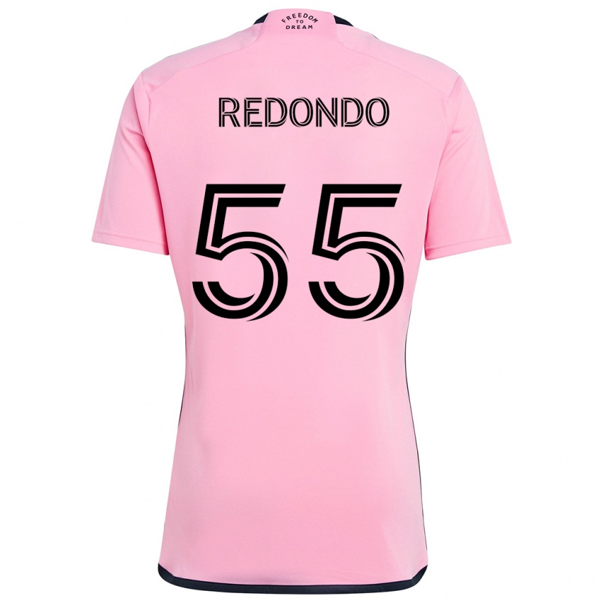 Criança Camisola Federico Redondo #55 Cor-De-Rosa Principal 2024/25 Camisa Brasil