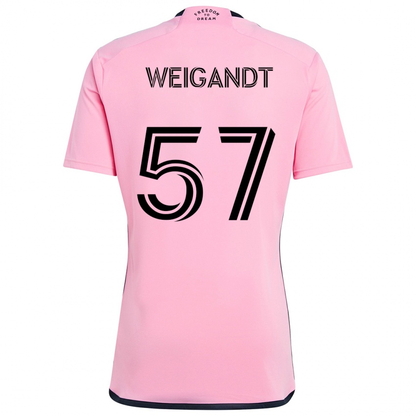 Criança Camisola Marcelo Weigandt #57 Cor-De-Rosa Principal 2024/25 Camisa Brasil